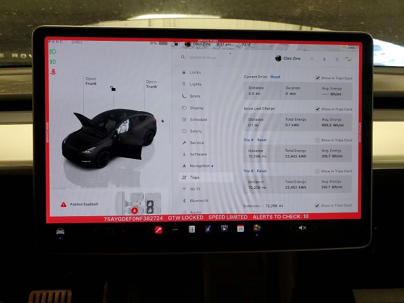 Aukcja sprzedaży 2022 Tesla Model Y, vin: 7SAYGDEF0NF382724, numer aukcji: 79033735