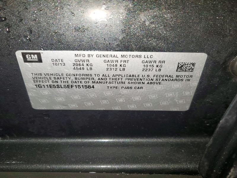 78715845 :رقم المزاد ، 1G11E5SL5EF151584 vin ، 2014 Chevrolet Malibu مزاد بيع