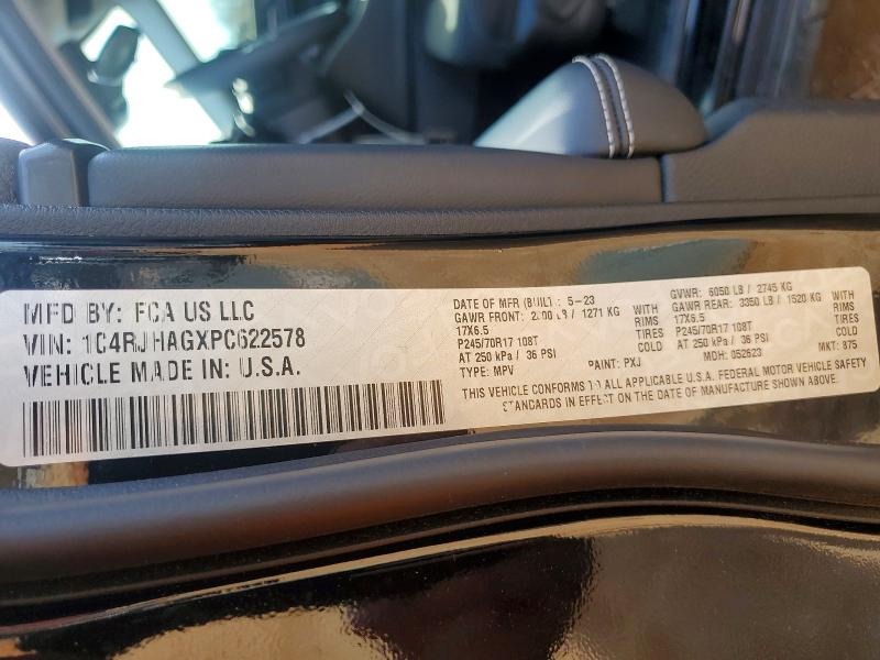 2023 Jeep Grand Cherokee მანქანა იყიდება აუქციონზე, vin: 1C4RJHAGXPC622578, აუქციონის ნომერი: 77567235