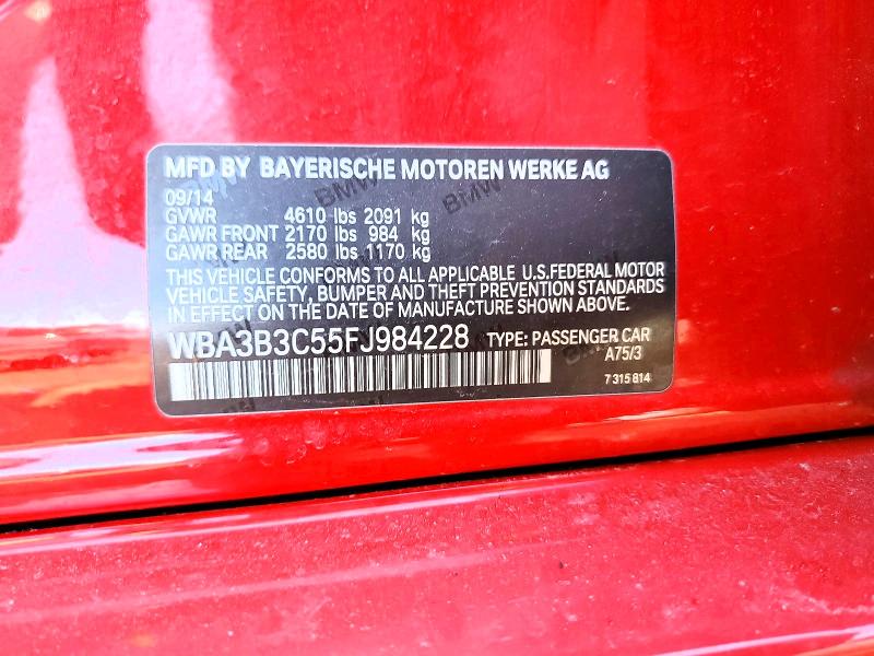 Продаж на аукціоні авто 2015 Bmw 328, vin: WBA3B3C55FJ984228, номер лоту: 76319865