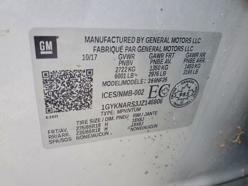 Продажа на аукционе авто 2018 Cadillac Xt5, vin: 1GYKNARS3JZ146906, номер лота: 76653105