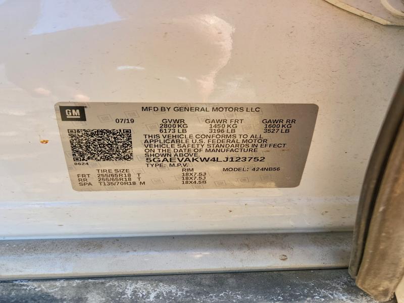 Продаж на аукціоні авто 2020 Buick Enclave, vin: 5GAEVAKW4LJ123752, номер лоту: 78518165