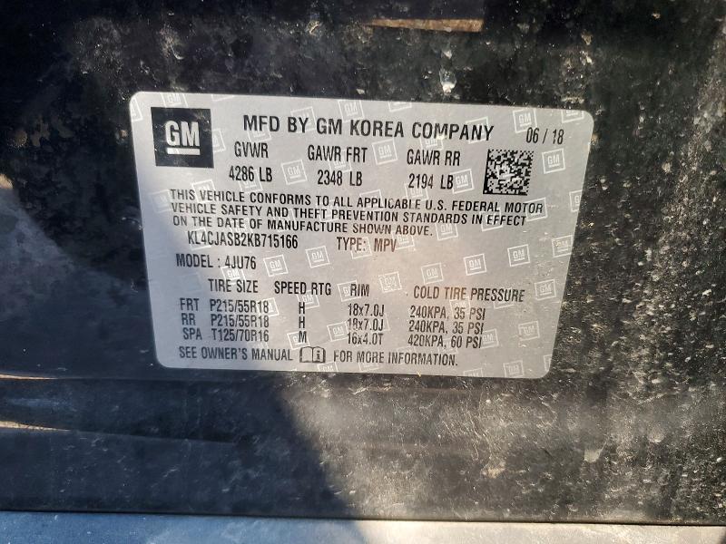 Продаж на аукціоні авто 2019 Buick Encore, vin: KL4CJASB2KB715166, номер лоту: 74097965