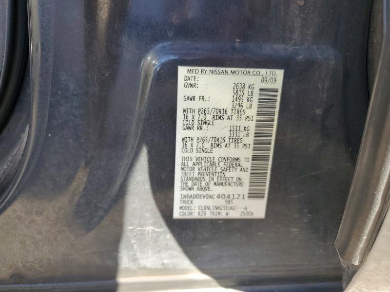 Продажа на аукционе авто 2010 Nissan Frontier, vin: 1N6AD0EV0AC404121, номер лота: 76412255