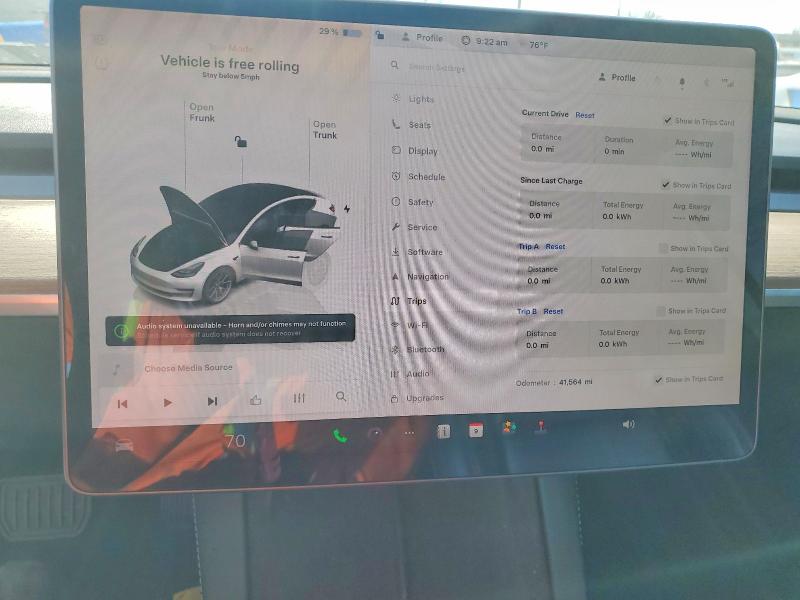 76545125 :رقم المزاد ، 5YJ3E1EB8NF206075 vin ، 2022 Tesla Model 3 مزاد بيع