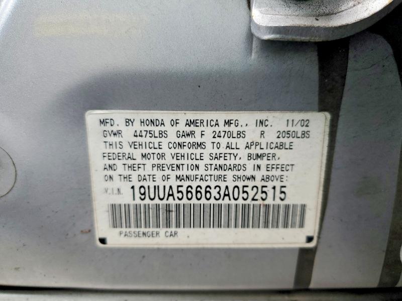 Продажа на аукционе авто 2003 Acura 3.2tl, vin: 19UUA56663A052515, номер лота: 79072745