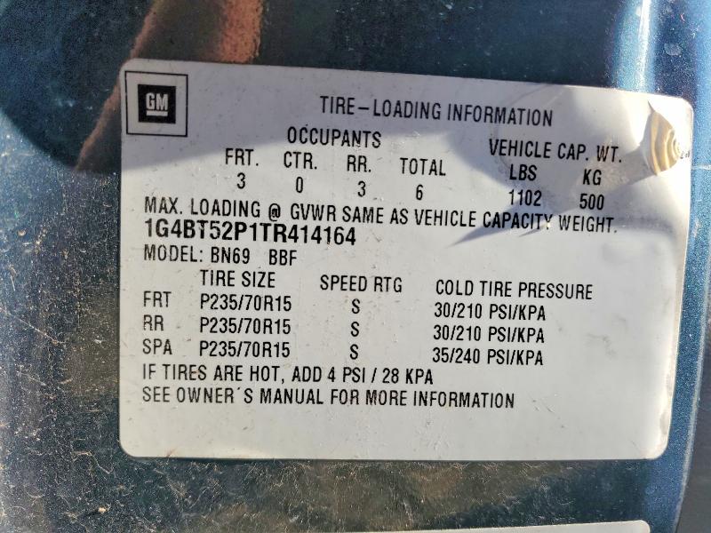 Продажа на аукционе авто 1996 Buick Roadmaster, vin: 1G4BT52P1TR414164, номер лота: 78563825