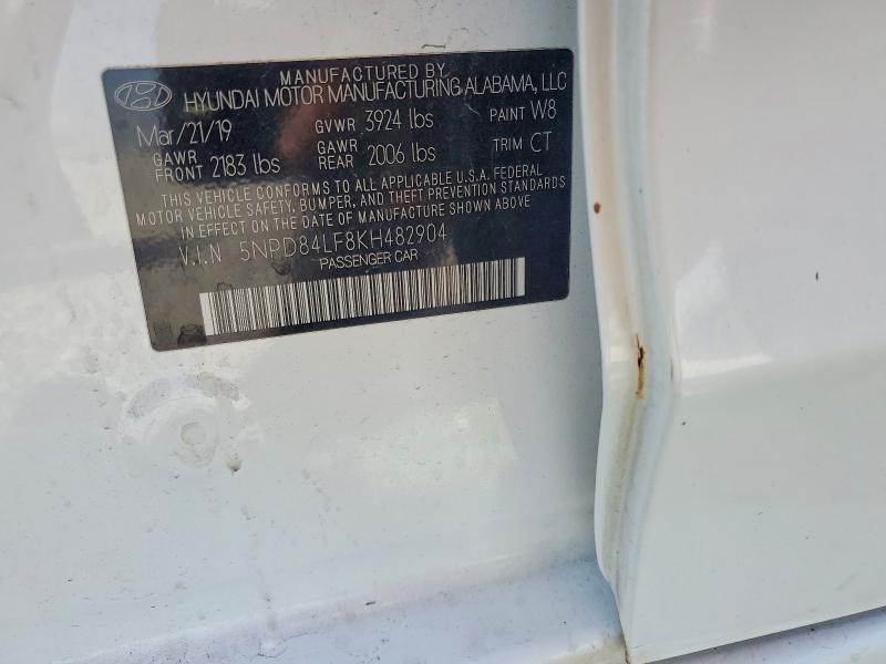 Продажа на аукционе авто 2019 Hyundai Elantra, vin: 5NPD84LF8KH482904, номер лота: 78774175