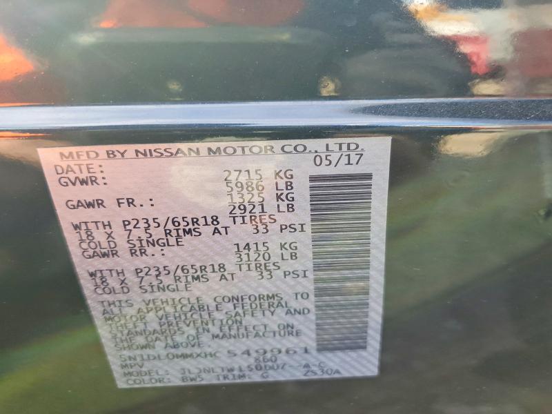 Продажа на аукционе авто 2017 Infiniti Qx60, vin: 5N1DL0MMXHC549961, номер лота: 76568645