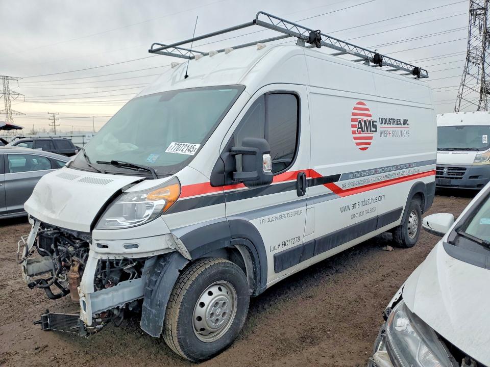2021 Ram Promaster 2500 მანქანა იყიდება აუქციონზე, vin: 3C6LRVDG3ME581831, აუქციონის ნომერი: 77072145