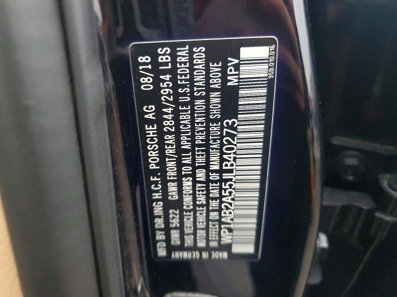 Продажа на аукционе авто 2018 Porsche Macan, vin: WP1AB2A55JLB40273, номер лота: 77585535