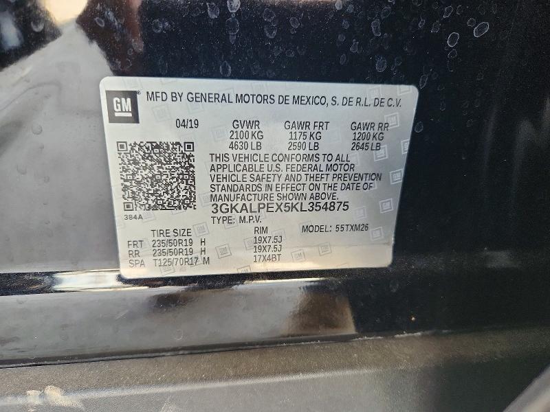 Продаж на аукціоні авто 2019 Gmc Terrain, vin: 3GKALPEX5KL354875, номер лоту: 77398695