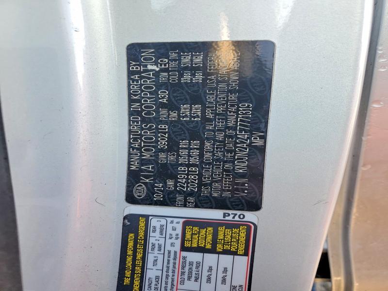 Продажа на аукционе авто 2015 Kia Soul, vin: KNDJN2A24F7771319, номер лота: 77162375