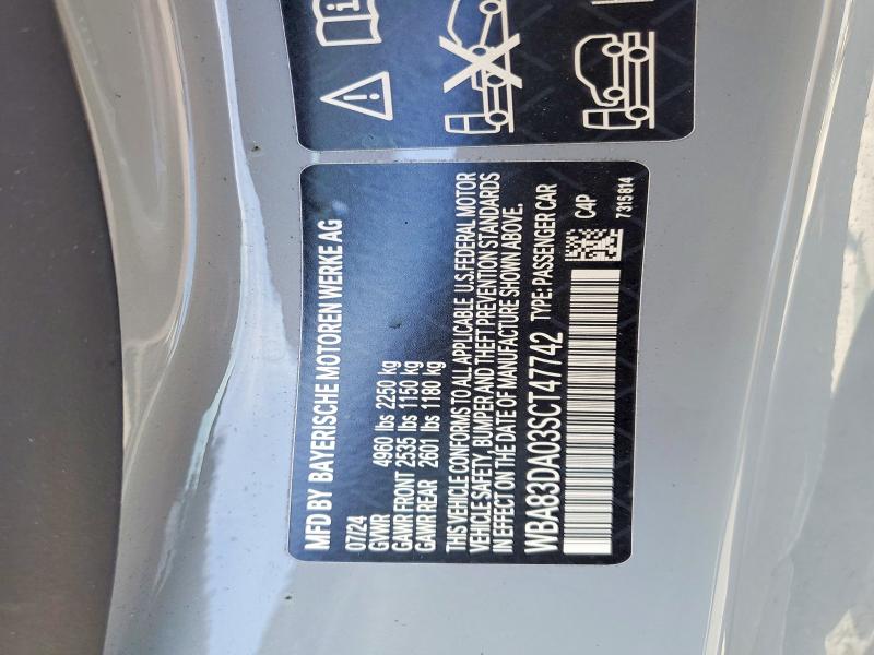 Продажа на аукционе авто 2025 Bmw M440xi, vin: WBA83DA03SCT47742, номер лота: 79086535