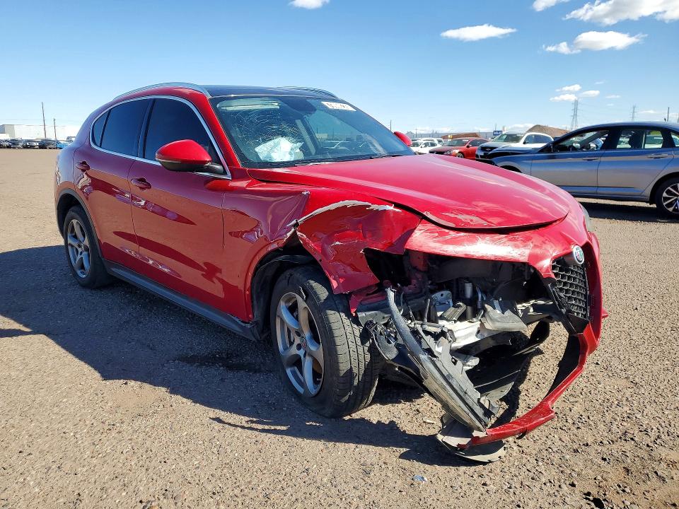 2019 Alfa Romeo Stelvio მანქანა იყიდება აუქციონზე, vin: ZASPAKAN2K7C39021, აუქციონის ნომერი: 76960235