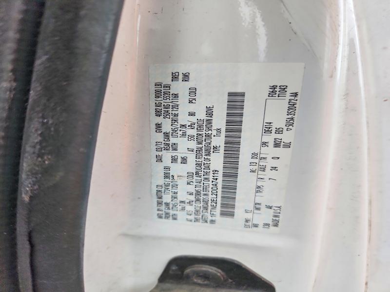 2013 Ford Econoline მანქანა იყიდება აუქციონზე, vin: 1FTNE2EL2DDA74119, აუქციონის ნომერი: 77087225
