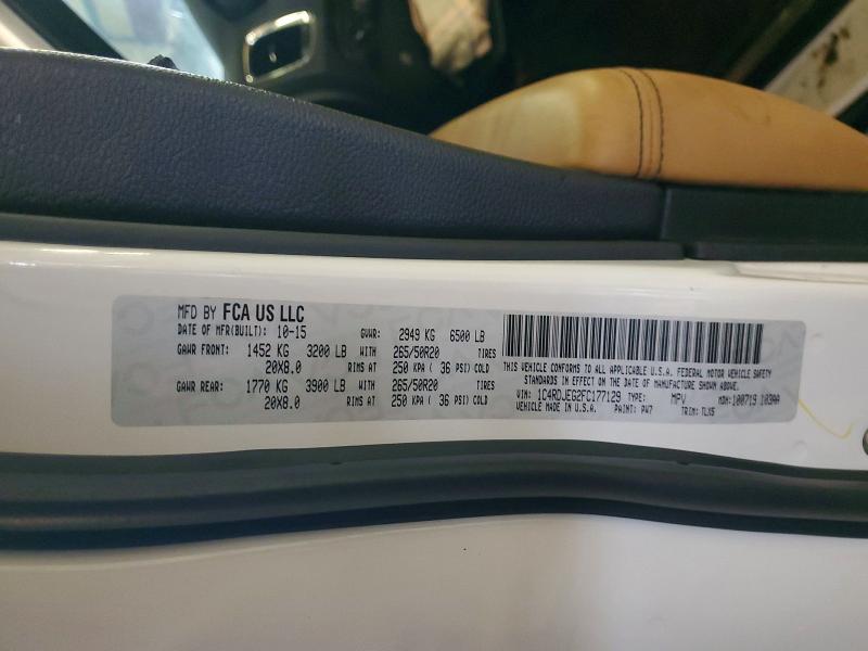 Aukcja sprzedaży 2015 Dodge Durango, vin: 1C4RDJEG2FC177129, numer aukcji: 75288405