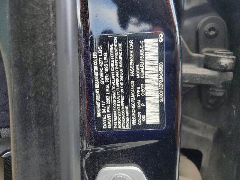 78245455 :رقم المزاد ، SJKCH5CP2JA045820 vin ، 2018 Infiniti Qx30 مزاد بيع