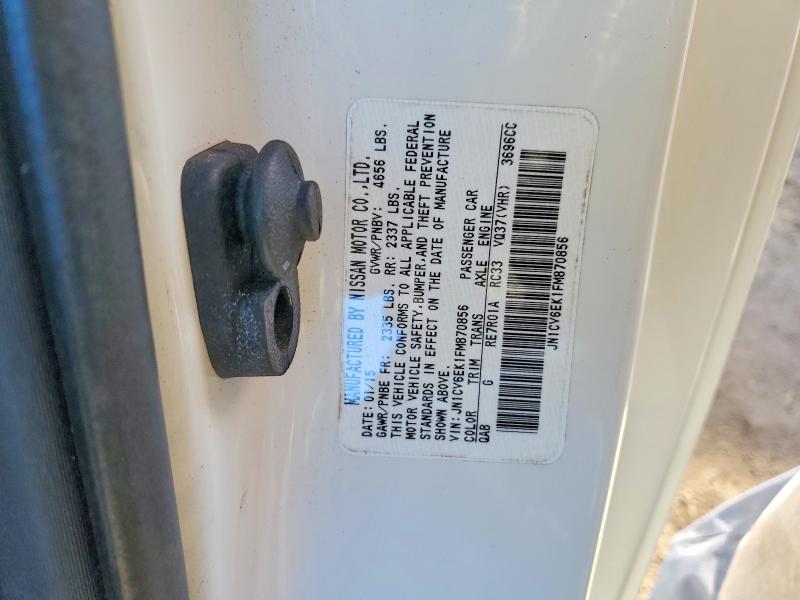 Aukcja sprzedaży 2015 Infiniti Q60, vin: JN1CV6EK1FM870856, numer aukcji: 76158765