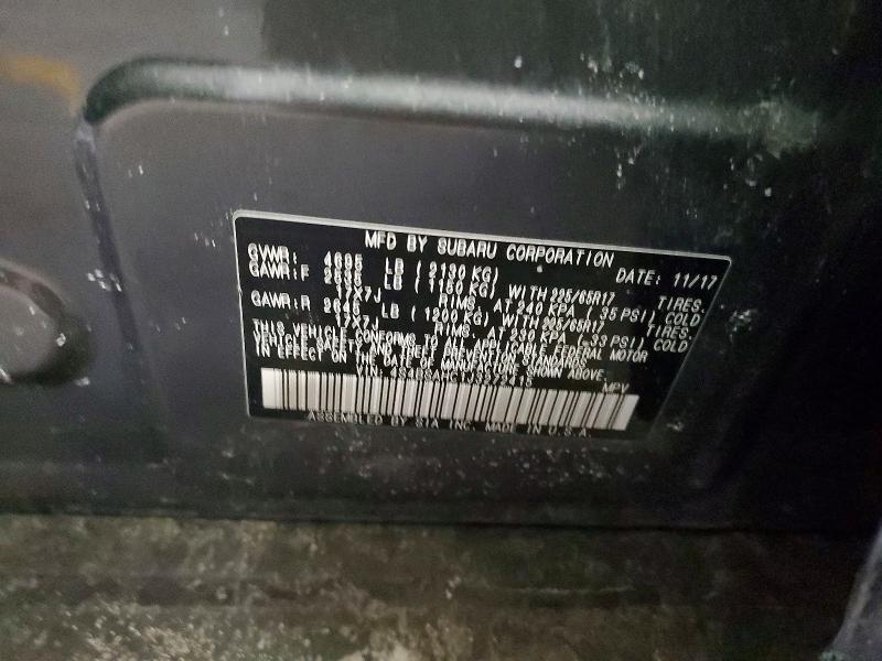 Aukcja sprzedaży 2018 Subaru Outback, vin: 4S4BSAHC1J3272415, numer aukcji: 75911025