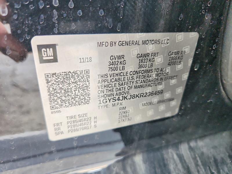 Aukcja sprzedaży 2019 Cadillac Escalade, vin: 1GYS4JKJ8KR236459, numer aukcji: 76728985