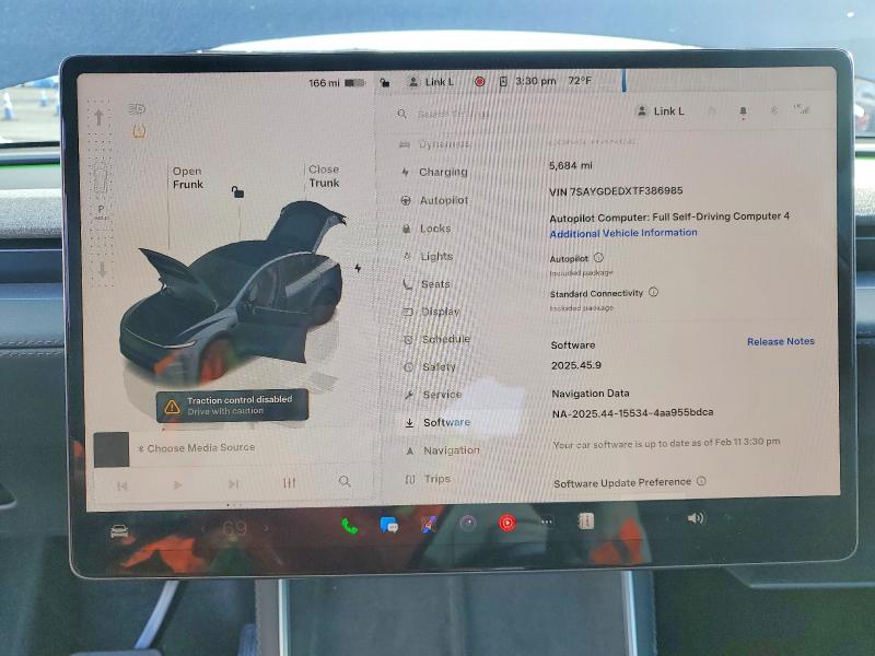 Aukcja sprzedaży 2026 Tesla Model Y, vin: 7SAYGDEDXTF386985, numer aukcji: 77321595