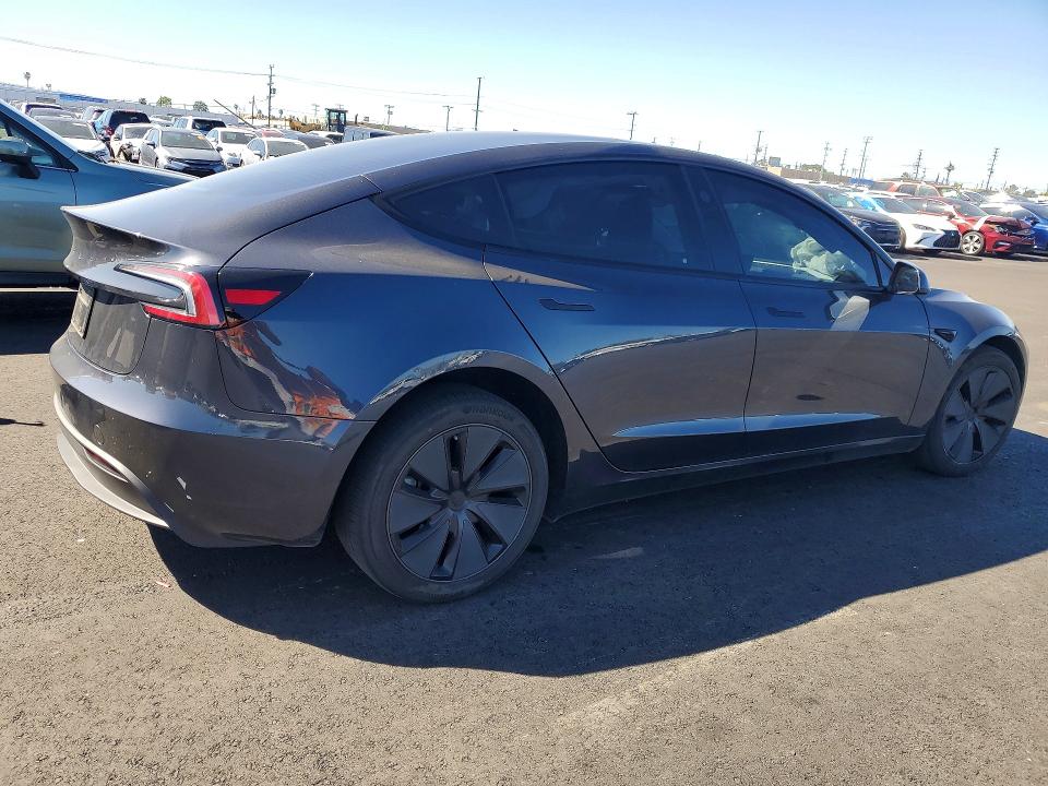 2025 Tesla Model 3 მანქანა იყიდება აუქციონზე, vin: 5YJ3E1EA0SF968707, აუქციონის ნომერი: 77614785