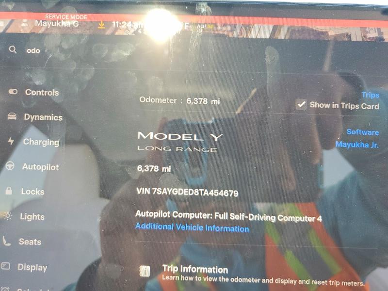 2026 Tesla Model Y მანქანა იყიდება აუქციონზე, vin: 7SAYGDED8TA454679, აუქციონის ნომერი: 75537335