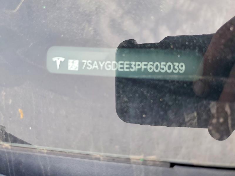 Продаж на аукціоні авто 2023 Tesla Model Y, vin: 7SAYGDEE3PF605039, номер лоту: 74636925
