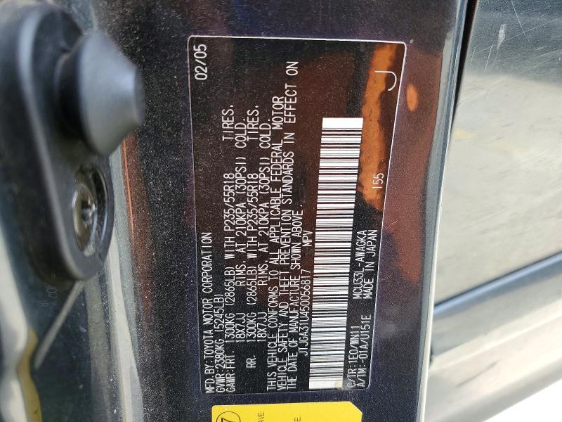 Aukcja sprzedaży 2005 Lexus Rx 330, vin: JTJGA31U450056817, numer aukcji: 78904115