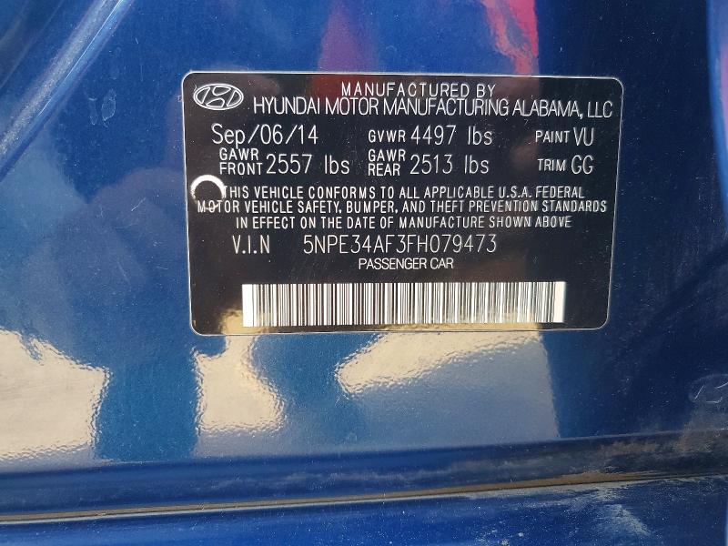 Aukcja sprzedaży 2015 Hyundai Sonata, vin: 5NPE34AF3FH079473, numer aukcji: 79422735