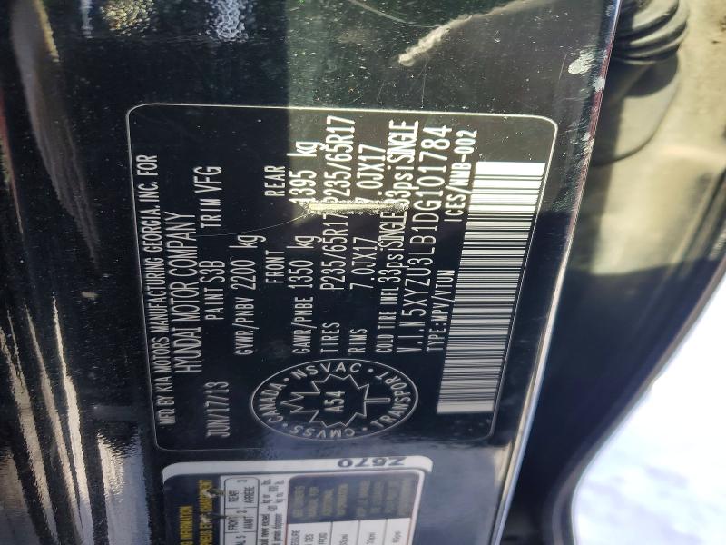 78886755 :رقم المزاد ، 5XYZU3LB1DG101784 vin ، 2013 Hyundai Santa Fe Sport مزاد بيع