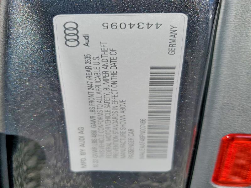 Aukcja sprzedaży 2023 Audi A4, vin: WAUEAAF46PN007466, numer aukcji: 78739965