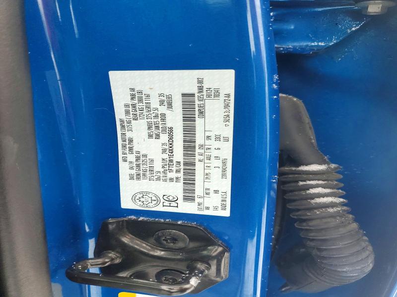 Aukcja sprzedaży 2019 Ford F150, vin: 1FTEW1E4XKKD60566, numer aukcji: 74511395