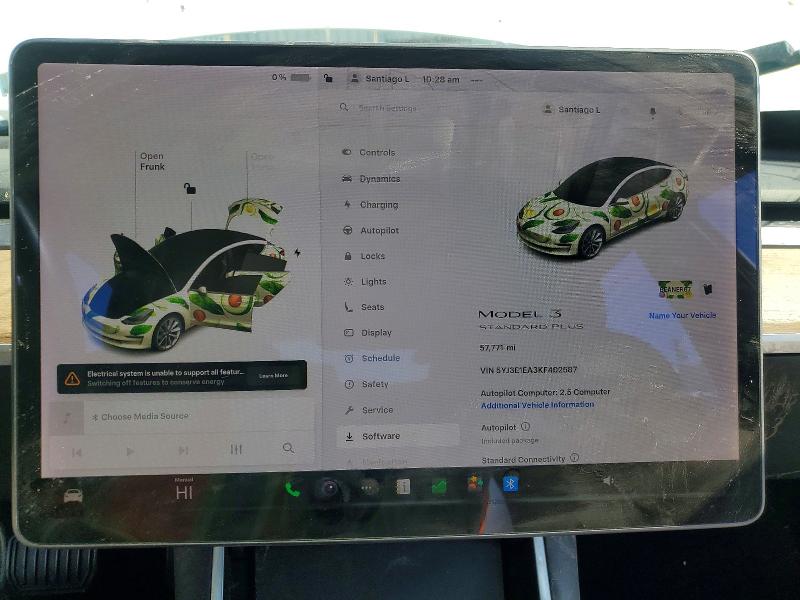Продажа на аукционе авто 2019 Tesla Model 3, vin: 5YJ3E1EA3KF402587, номер лота: 72881155