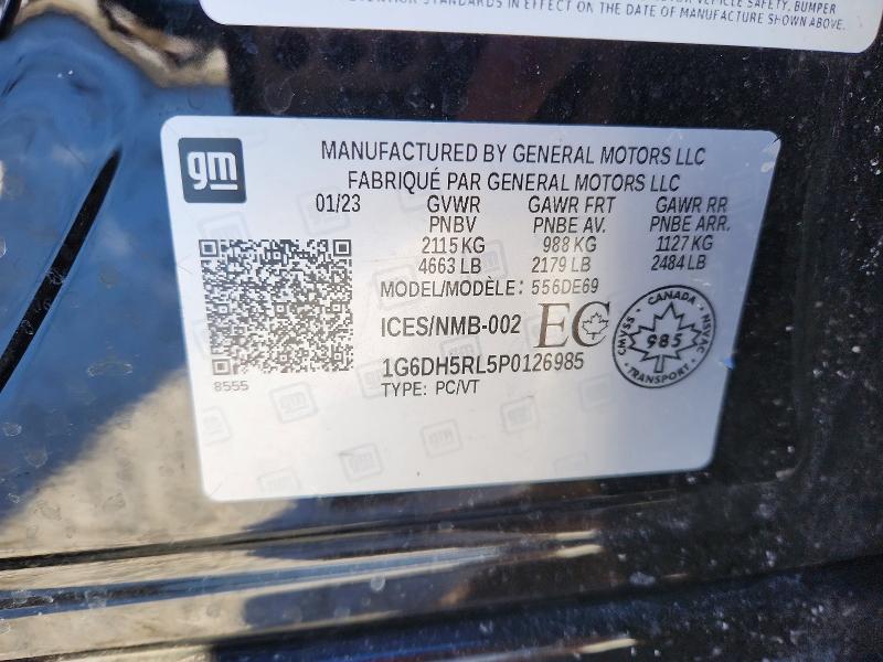 2023 Cadillac Ct4-v მანქანა იყიდება აუქციონზე, vin: 1G6DH5RL5P0126985, აუქციონის ნომერი: 78031665