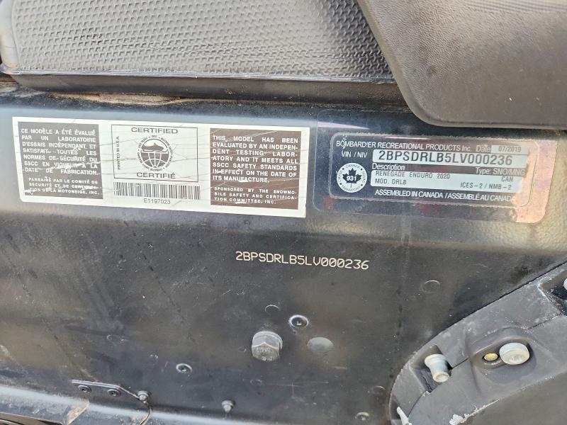 Aukcja sprzedaży 2020 Ski Doo Renegade, vin: 2BPSDRLB5LV000236, numer aukcji: 76378845