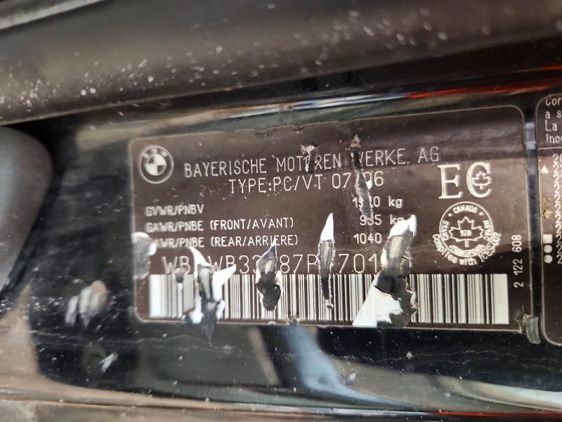 Продажа на аукционе авто 2007 Bmw 328, vin: WBAWB33587PV70145, номер лота: 76587485