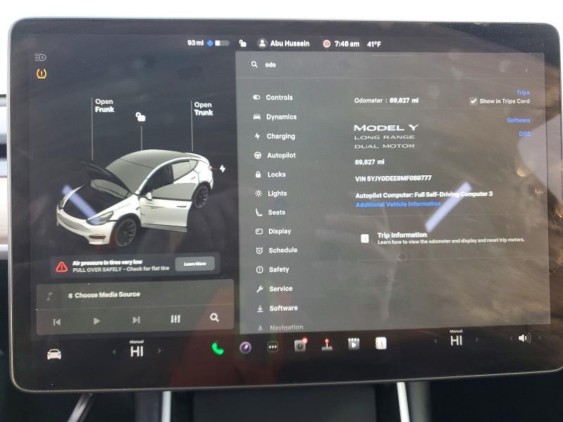 Продажа на аукционе авто 2021 Tesla Model Y, vin: 5YJYGDEE9MF089777, номер лота: 77708495