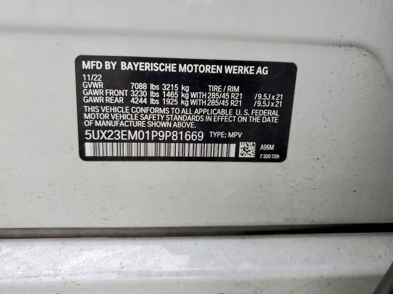 Продажа на аукционе авто 2023 Bmw X7 Xdrive4, vin: 5UX23EM01P9P81669, номер лота: 76335095