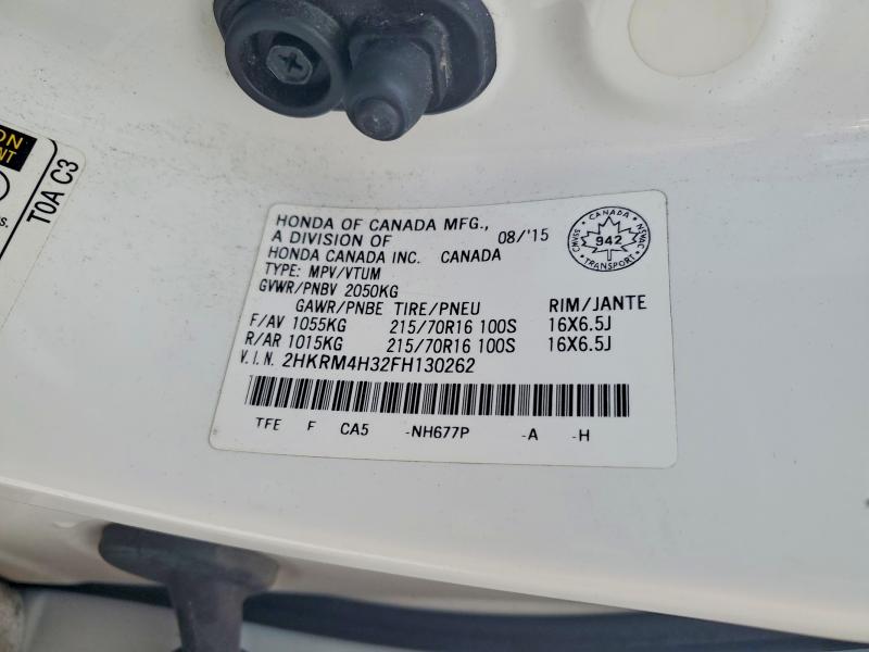 Продаж на аукціоні авто 2015 Honda Cr-v, vin: 2HKRM4H32FH130262, номер лоту: 77183025