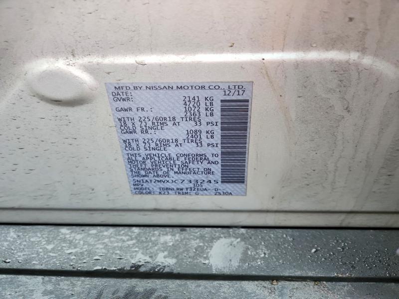 Продаж на аукціоні авто 2018 Nissan Rogue, vin: 5N1AT2MVXJC733245, номер лоту: 77914675