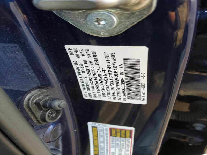 Aukcja sprzedaży 2018 Honda Cr-v, vin: 7FARW2H8XJE024972, numer aukcji: 76620205