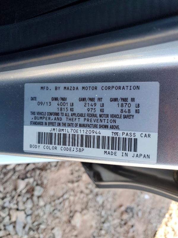 Продаж на аукціоні авто 2014 Mazda 3, vin: JM1BM1L70E1120944, номер лоту: 77019985