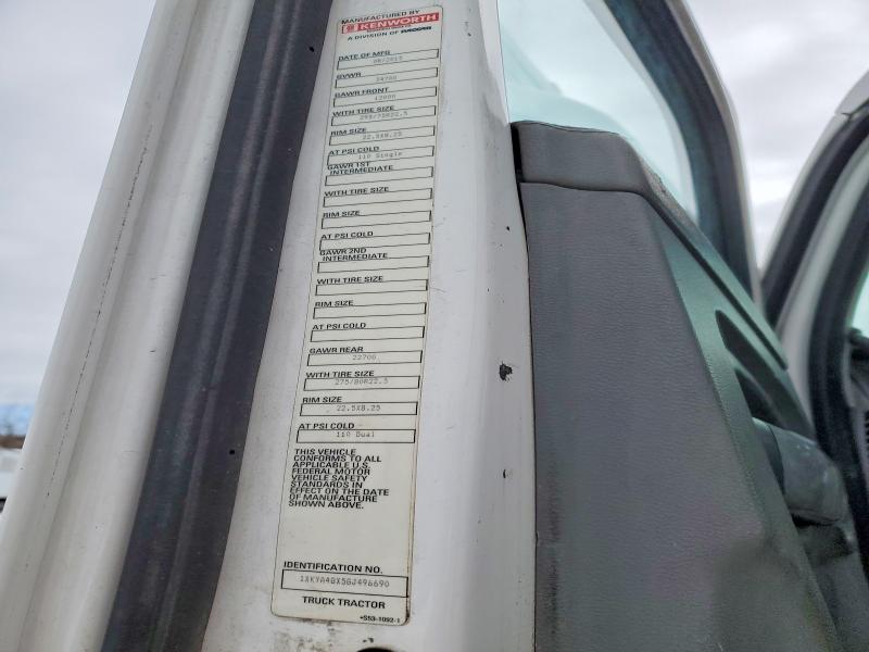 2016 Kenworth T680 მანქანა იყიდება აუქციონზე, vin: 1XKYA48X5GJ496690, აუქციონის ნომერი: 77529255
