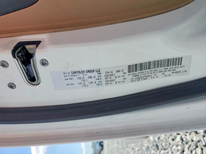 2015 Dodge Grand Caravan მანქანა იყიდება აუქციონზე, vin: 2C4RDGCG2FR548447, აუქციონის ნომერი: 79227095