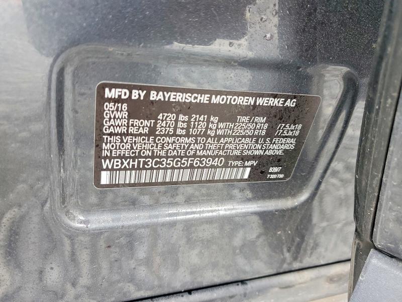 Продажа на аукционе авто 2016 Bmw X1, vin: WBXHT3C35G5F63940, номер лота: 78159955