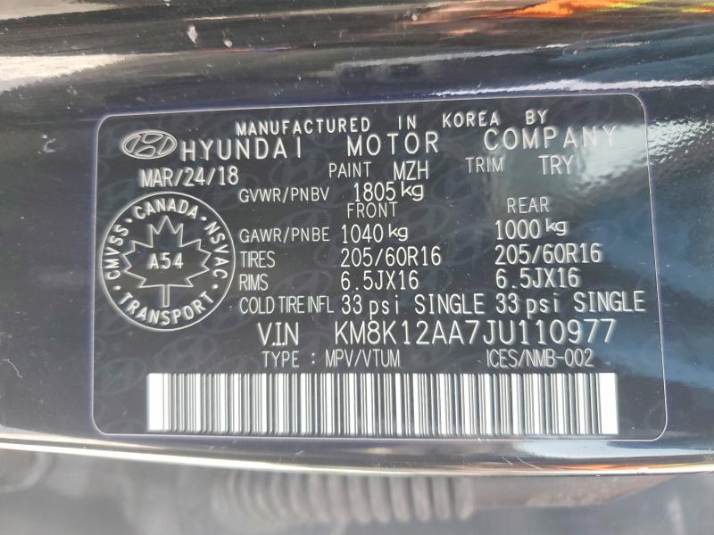 Продаж на аукціоні авто 2018 Hyundai Kona, vin: KM8K12AA7JU110977, номер лоту: 78900515