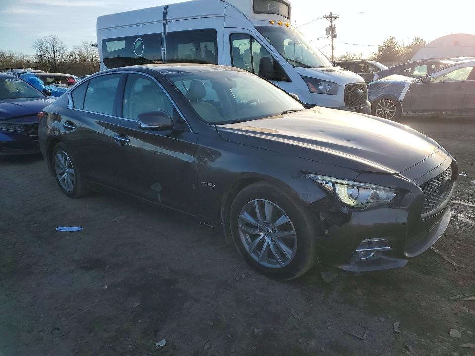 76895975 :رقم المزاد ، JN1AV7AR0FM850713 vin ، 2015 Infiniti Q50 Hybrid مزاد بيع