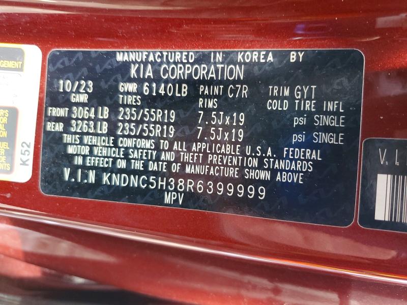 Продаж на аукціоні авто 2024 Kia Carnival, vin: KNDNC5H38R6399999, номер лоту: 76636495